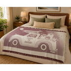 Farm to Beach Burgundy Blanket