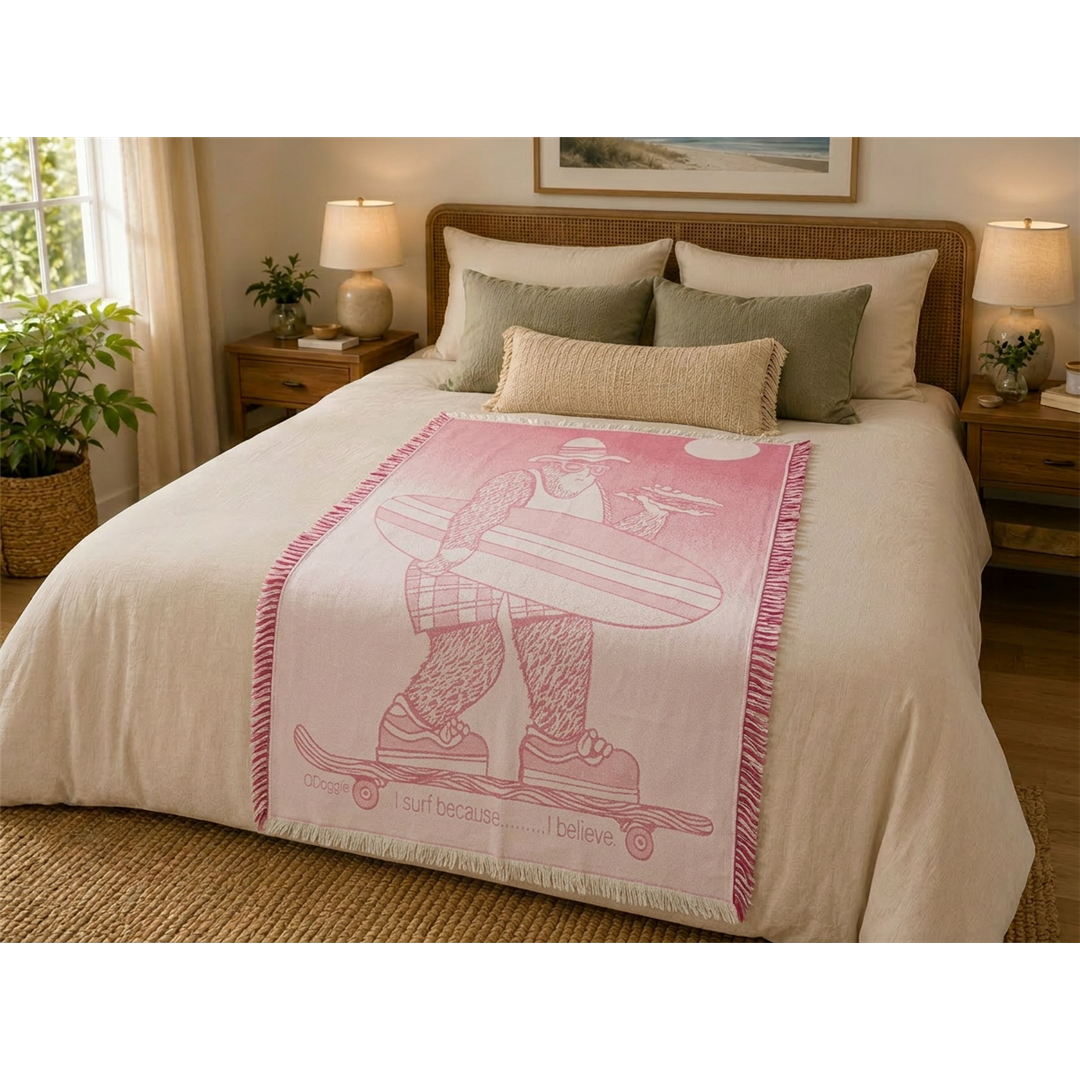 Surf Sandwich Yeti Deep Pink Blanket