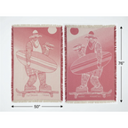 Surf Sandwich Yeti Deep Pink Blanket