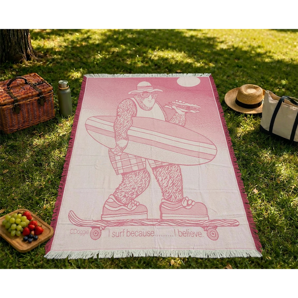 Surf Sandwich Yeti Deep Pink Blanket