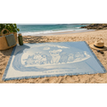 The Surf is Out There Turquoise Blanket